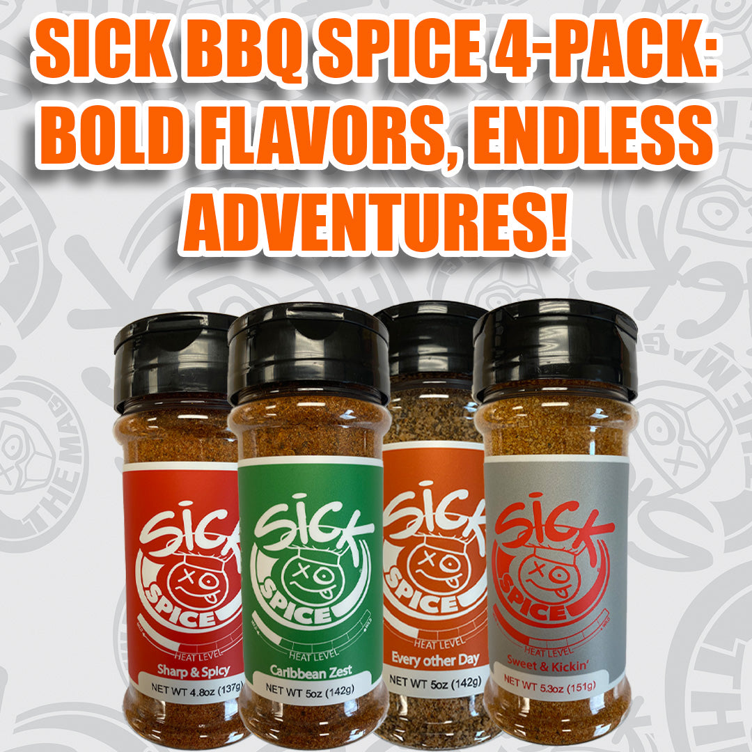 Bold Flavor Sick BBQ Spice 4 Pack