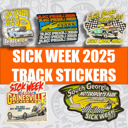 Sick Week 2025 Track Stickers