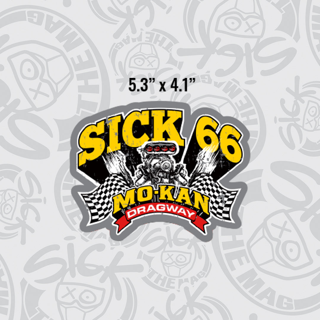 The Edelbrock Sick 66 Track Stickers