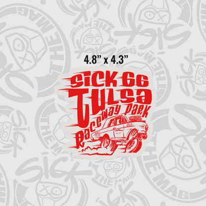 The Edelbrock Sick 66 Track Stickers