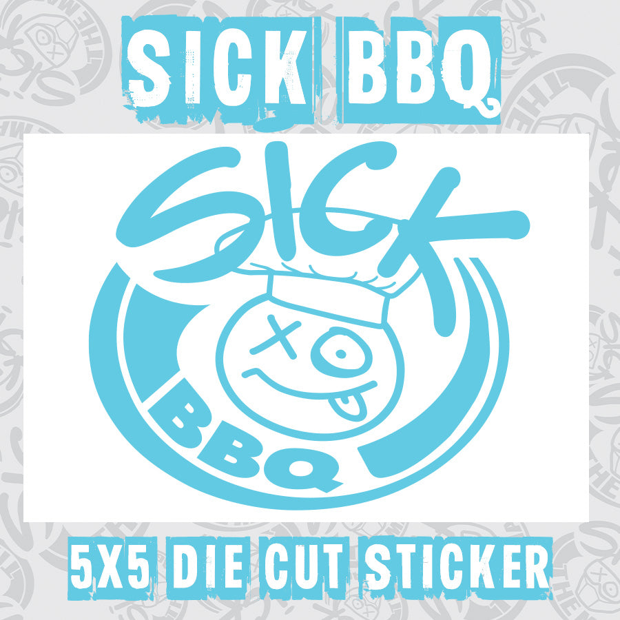 Sick BBQ Die Cut Sticker