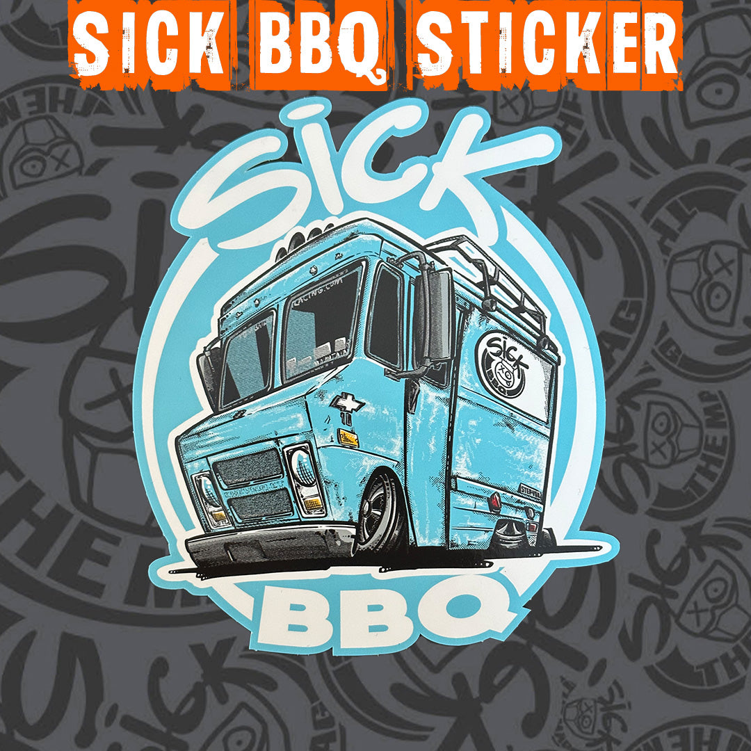 Sick BBQ Truck Sticker